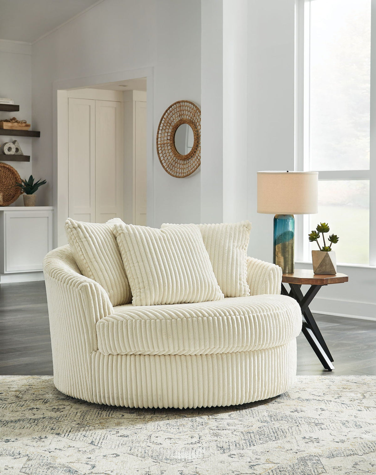 Oversized Swivel Accent Chair
