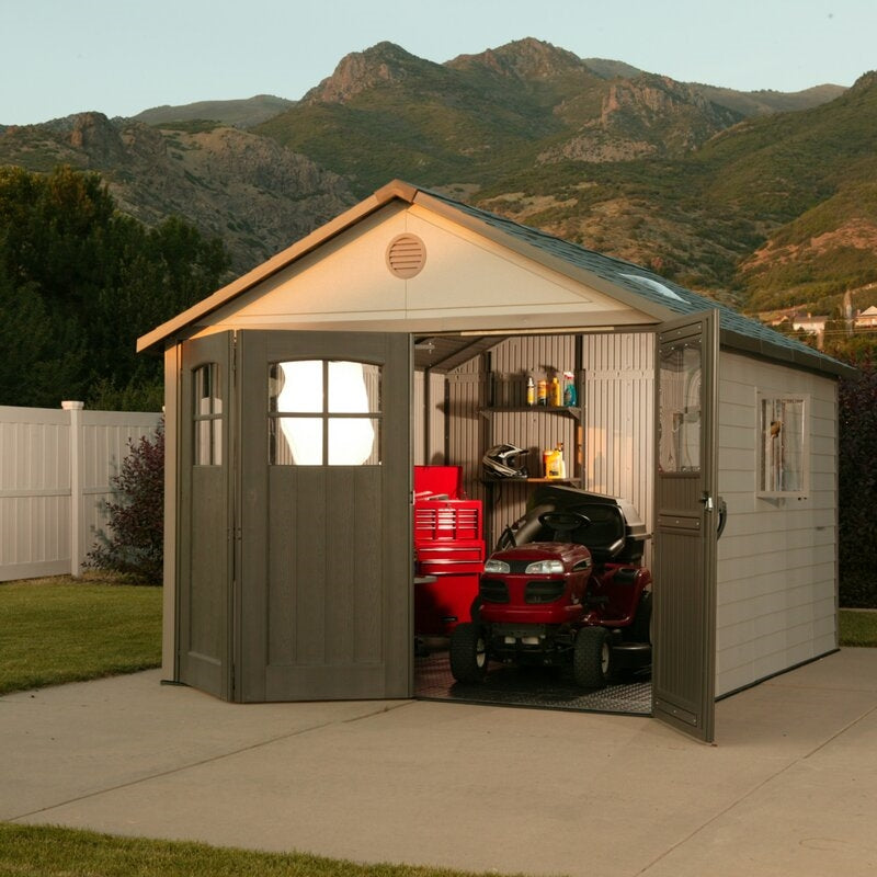 11 ft. W x 11 ft. D Plastic Storage Shed